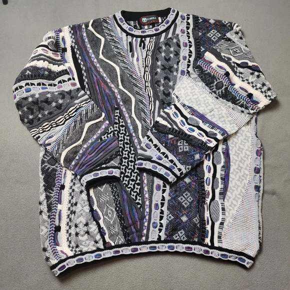Vintage Tundra Sweater Coogi Style Knit Sweater 2XLT 90s - Picture 6 of 14